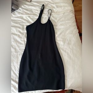 Abercrombie asymmetrical strap midi dress